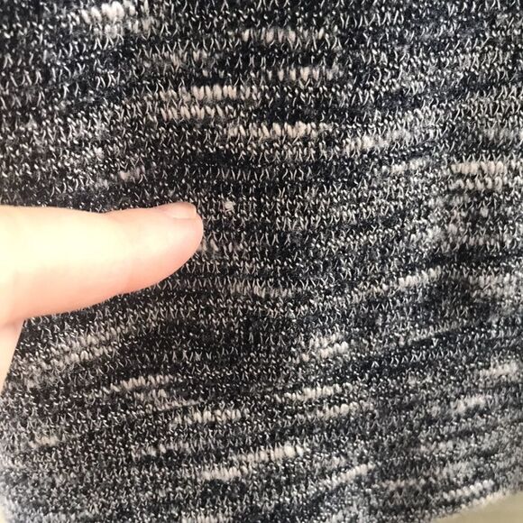 Colette, Blue Block Burnout Top, 3/4 Sleeve, Medium - Picture 6 of 9